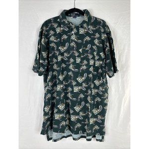 Vintage Polo Ralph Lauren Polo Shirt Mens Size L Green Chuck Taylor Casual USA